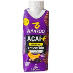 Smoothie AMAZOO Açaí e Banana Zero Adição de Açúcares 250ml