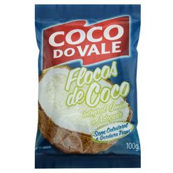 Flocos de Coco COCO DO VALE Integral úmido e Adoçado 100g