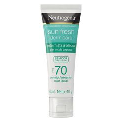 Protetor Solar Facial NEUTROGENA Sun Fresh Derma Care FPS 70 sem Cor 40g