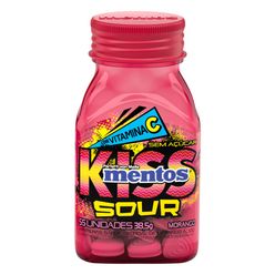 Pastilha MENTOS Kiss Sour Morango 38.5g