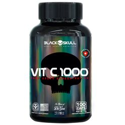 Vitamina C BLACK SKULL 1000 Com 100 Cápsulas 115g