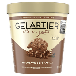 Sorvete GELARTIER Chocolate Com Raspas 473ml