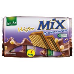 Wafer GULLÓN Mix Chocolate e Avelã 180g