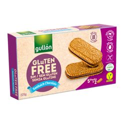 Biscoito GULLÓN Sanduich Chocolate Vegano Sem Glúten 225g