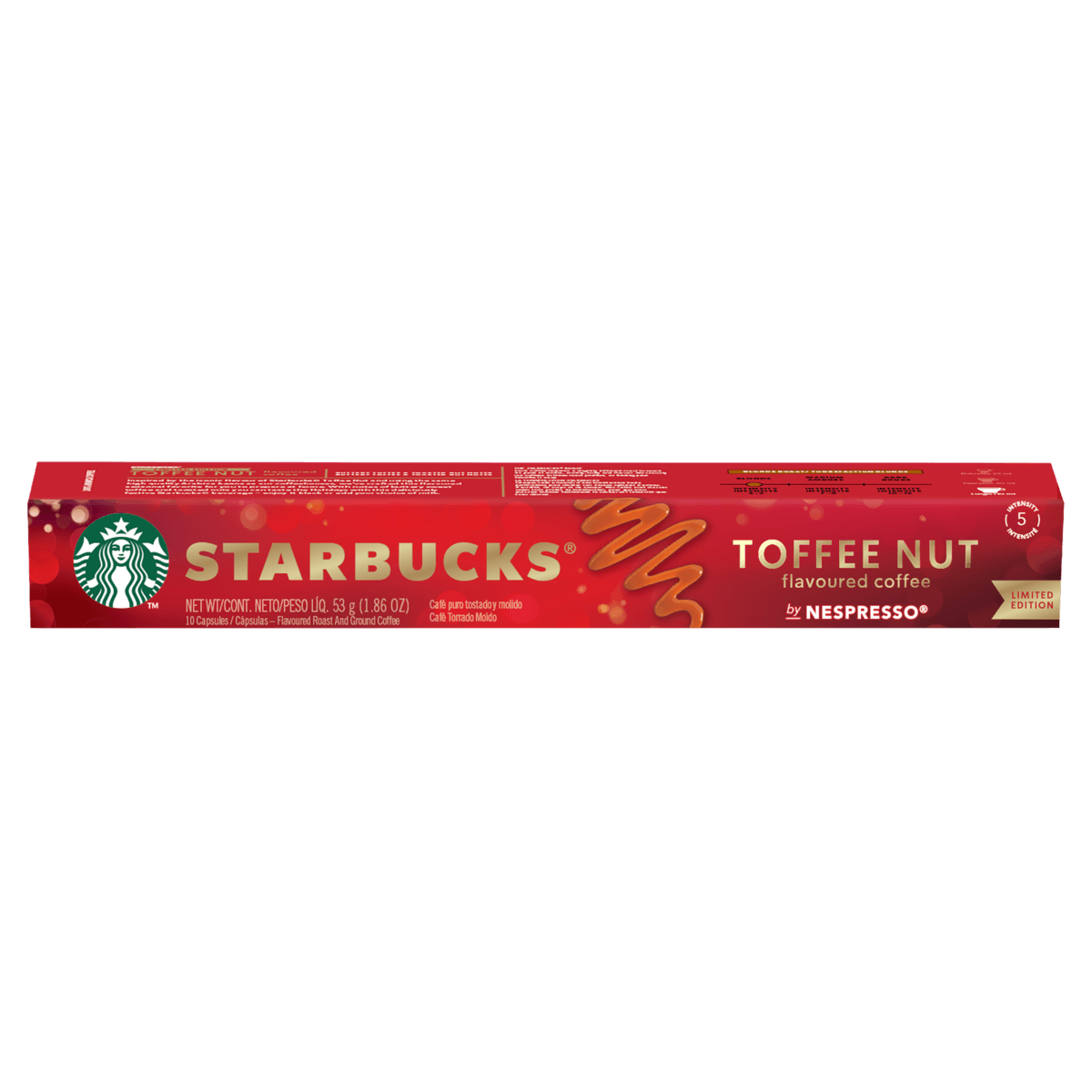 Café STARBUCKS Toffee Nut Nespresso Com 10 Cápsulas 53g Angeloni Supermercado