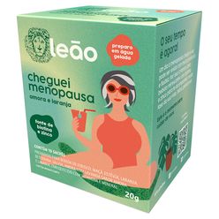 Chá LEÃO Cheguei Menopausa Amora e Laranja 20g