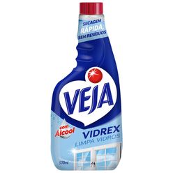 Limpa Vidros Spray VEJA Vidrex Tradicional 500ml Refil