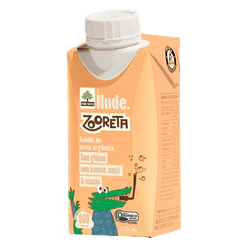 Bebida de Aveia NUDE Zooreta Banana/Maça/Mamão Orgânica Sem Glúten 200ml