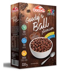 Cereal GOODY'S Ball Premium Chocolate Sem Glúten/ Sem Lactose 220g