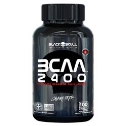 Bcaa BLACK SKULL 2400 Caveira Preta Com 100 Tablets 120g