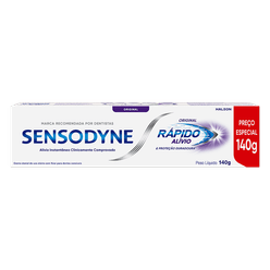 Creme Dental SENSODYNE Rápido Alívio 140g Preço Especial