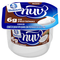 Creme de Queijo Nuv BATAVO Quark Coco 6g de Proteína 100g