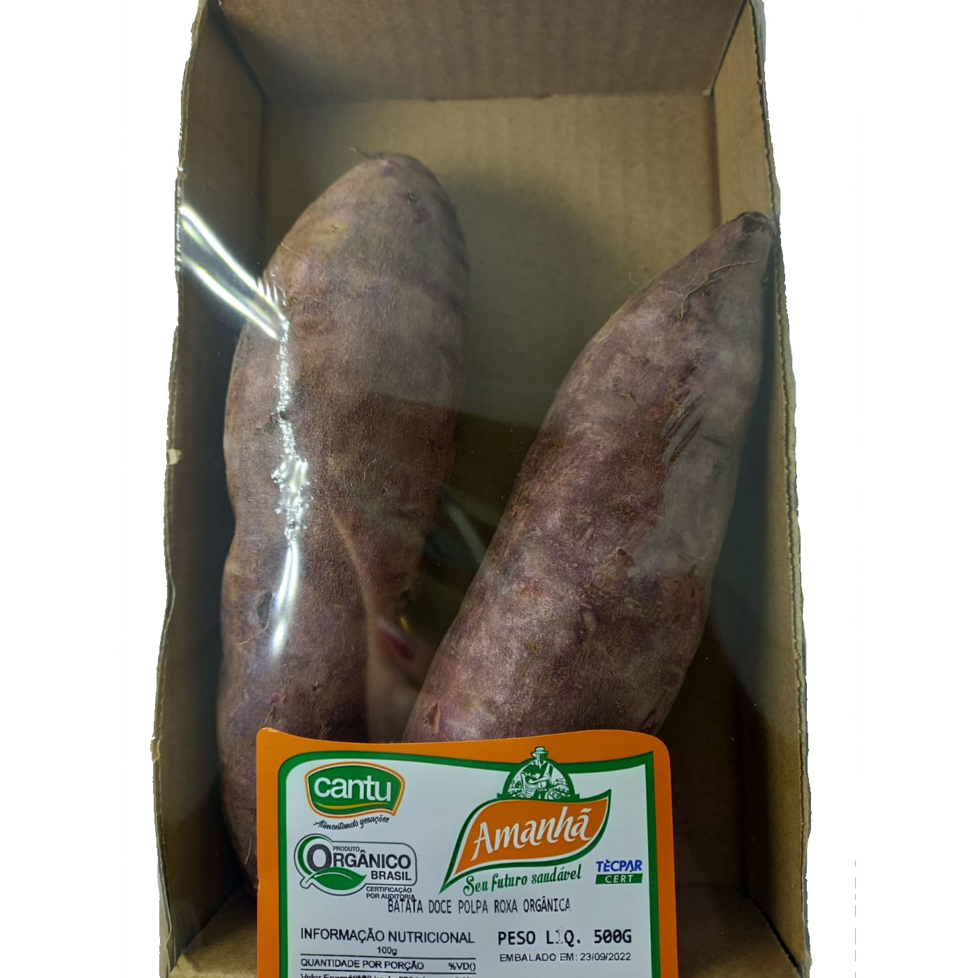 Batata Doce Roxa AMANHÃ Orgânica 500g