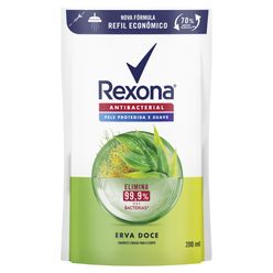 Sabonete Líquido REXONA Antibacterial Erva Doce 200ml Refil Econômico