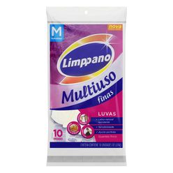 Luva Multiuso LIMPPANO Finas Média com 10 Unidades