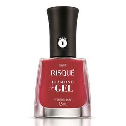 Esmalte Gel RISQUÉ Diamond Cremoso Vermelho Rubi 9.5ml