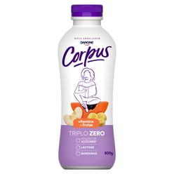 Iogurte CORPUS Triplo Zero Vitamina de Frutas sem Lactose 800g