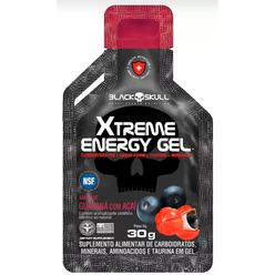 Gel BLACK SKULL Xtreme Energy Guaraná com Açai 30g