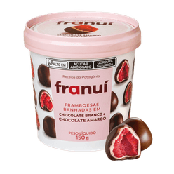 Framboesa FRANUÍ Com Chocolate Branco e Amargo Congelada 150g