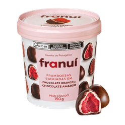 Framboesa Congelada FRANUÍ Com Chocolate Branco e Amargo Congelada 150g