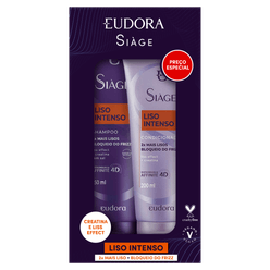 Kit EUDORA Siáge Liso Intenso Shampoo 250ml + Condicionador 200ml