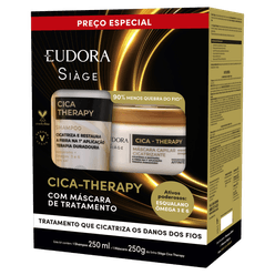 Kit EUDORA Siáge Cica Therapy Shampoo 250ml + Máscara Capilar 250g