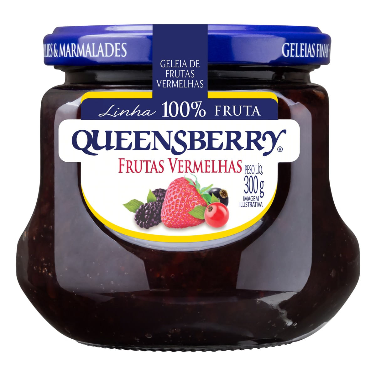 Geléia QUEENSBERRY 100% Fruta Frutas Vermelhas 300g - Angeloni Supermercado