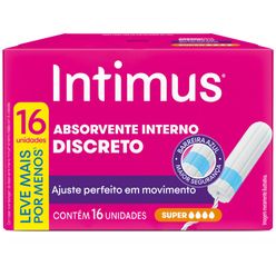 Absorvente Interno INTIMUS® Discreto Super - 16 un