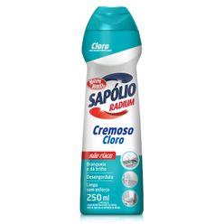 Saponáceo Cremoso SAPÓLIO RADIUM com Cloro 250ml