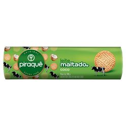 Biscoito Leite Maltado e Coco PIRAQUÊ Pacote 160g