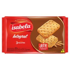 Biscoito Cream Cracker Integral ISABELA Pacote 350g