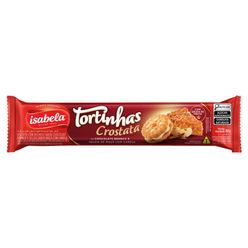 Biscoito ISABELA Tortinhas Crostata Chocolate Branco e Geleia de Maçã com Canela 80g