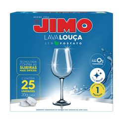 JIMO Lava Louça Detergente Concentrado Remove Sujeiras Difíceis Alto Poder Desengordurante Super Brilho Biodegradável 25 pastilhas