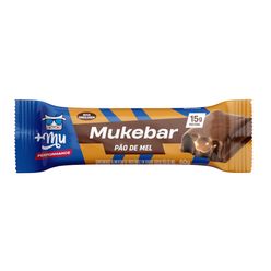 Barra de Proteína +MU Mukebar Pão de Mel 15g de Proteína Sem Glúten, Zero Adição de Açúcar 60g