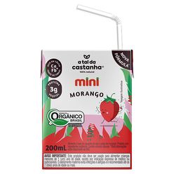 Alimento com Castanha A TAL DA CASTANHA Polpa De Morango Orgânico 200ml