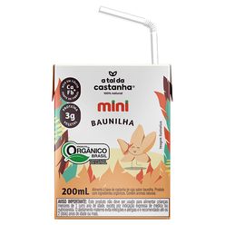 Alimento Com Castanha A TAL DA CASTANHA Baunilha Orgânico 200ml