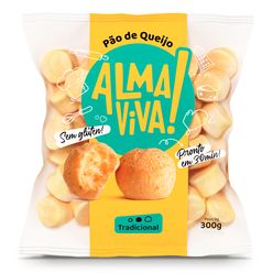 Pão de Queijo ALMA VIVA! Tradicional Sem Glúten Congelado 300g