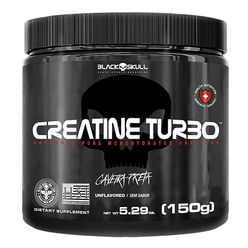 Creatina BLACK SKULL Turbo Caveira Preta 150g