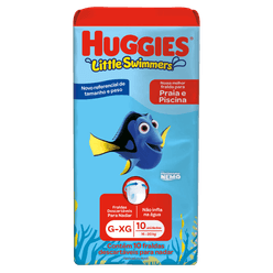 Fralda Descartável HUGGIES Litte Swimmers para Praia e Piscina G-XG com 10 Unidades