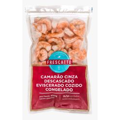 Camarão Cinza FRESCATTO Descascado 35/50 Congelado 400g