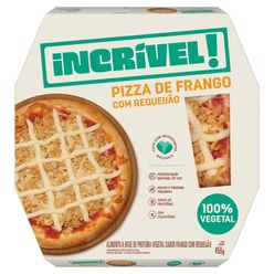 Pizza INCRÍVEL! 100% Vegetal Frango com Requeijão Congelada 450g