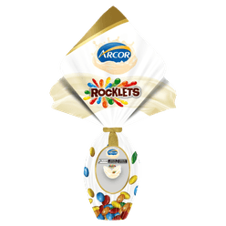 Ovo de Páscoa ARCOR Rocklets Branco 220g