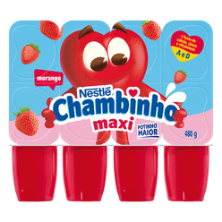 Petit Suisse CHAMBINHO Maxi Morango Bandeja 480g