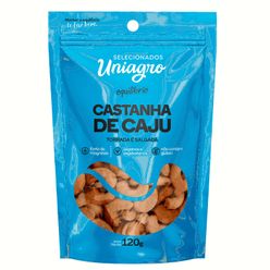 Castanha de Caju Torrada e Salgada UNIAGRO 120g