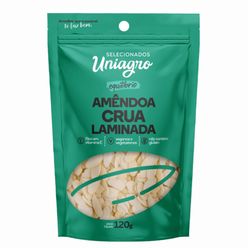 Amêndoa UNIAGRO Crua Laminada pacote 120g
