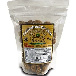 Castanhas de Caju CAJUEIRO BRASIL Caramelizadas Com Gergelim 250g