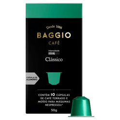 Café BAGGIO Gourmet Caps Clássico com 10 Unidades 50g