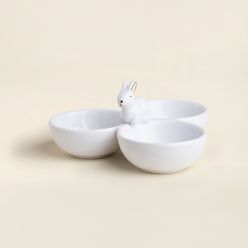 Petisqueira Coelho White Cerâmica 16.5cm - A\CASA