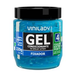 Gel Fixador Para Cabelo Vini Lady Fixação Extra Forte 4 220g