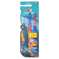 Escova Dental CONDOR Hot Wheels Kids 5+ Anos com 2 Unidades Leve 2 Pague 1